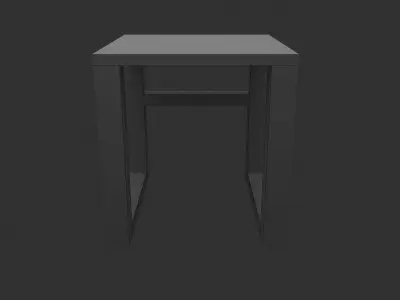 Small Table 5 Low-poly 3D model