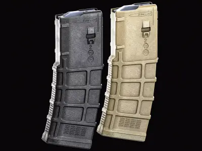 Magpul PMag 30 Magazine Low-poly 3D model