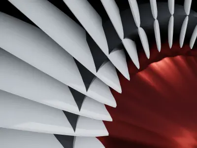 JET ENGINE - 3D MODEL Low-poly 3D model