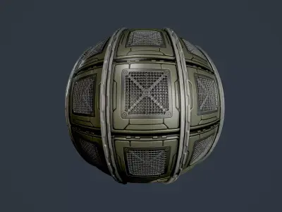 Sci-Fi Military Seamless PBR Texture 89 Texture