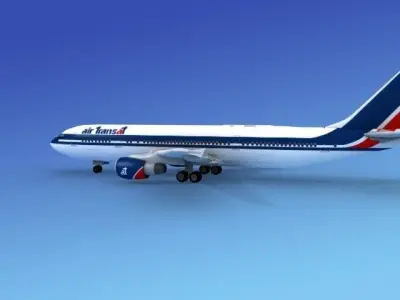 Airbus A300 Air Transat 3D model