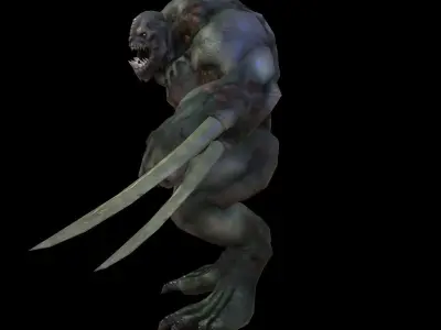 Character Reptil Low-poly 3D model