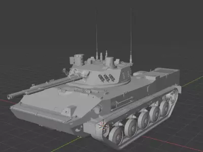 BMD 4 Russian Airborne Fighting Vehicle Free 3D print model