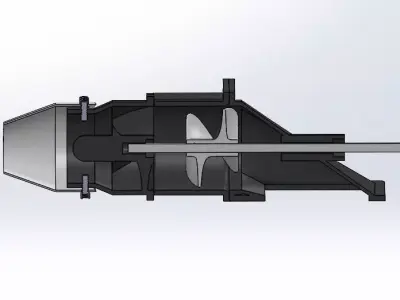 water Jet 70mm 3D print model