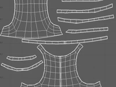  Cartoon Hoopoe - base mesh Low-poly 3D model