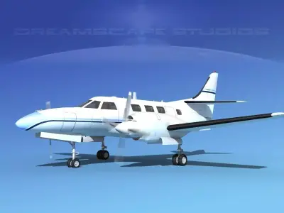 Swearingen SA226-T Merlin III V02 3D model
