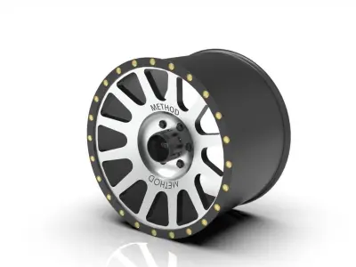 Method 305 NV Wheel  Matte Black Machine Face  Toyota 2016   3D print model