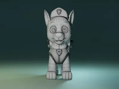 Chase paw patrol for minecraft 3D model