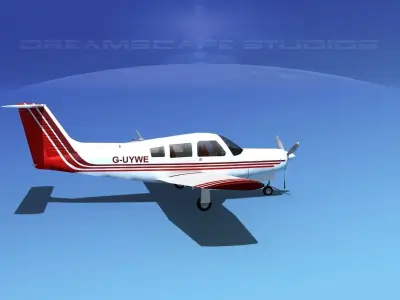 Piper PA-28R-201 Arrow III V12 3D model
