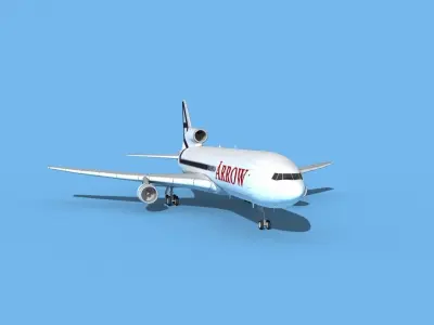 Lockheed L-1011 TriStar Arrow Cargo 3D model