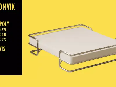 Chrome Tubular Beds Free 3D model