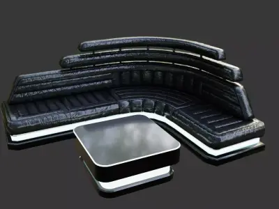 Modern Lounge Sofa Pack Game-ready Low poly Low-poly 3D model
