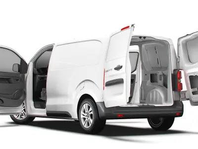 Opel Vivaro Electric Van L2 HQ Interior 2024 3D model