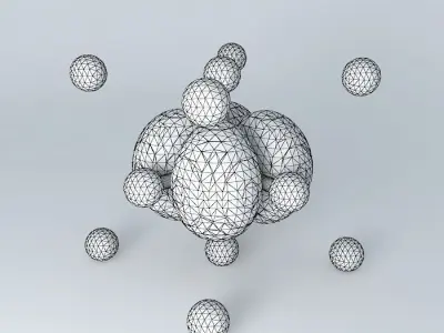 d xy orbital superimposed on an octahedral model Free 3D model