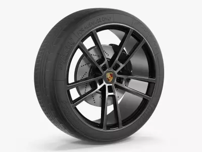 Porsche Cayenne Wheel 3D model