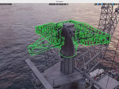 MR-320 Radar Low-poly 3D model