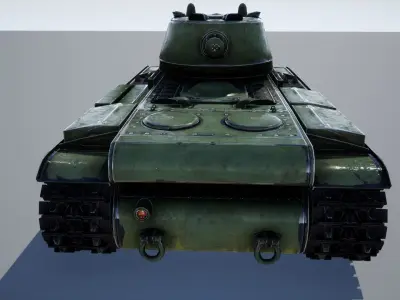 KV-1 ussr Tank - game model Low-poly 3D model