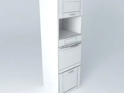 Capital 34th Avenue Kitchen Cabinet DPP 450 60 207 P O 3D model