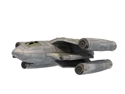 Futuristic Sci-Fi Spaceship 3D model