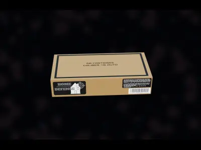 NZ SMG 45 ACP Ammo Low-poly 3D model