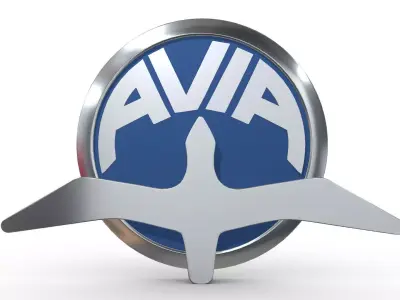 avia logo 3D model
