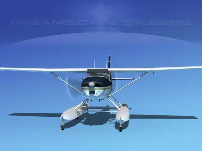 Cessna 182 Skylane Seaplane V14 3D model