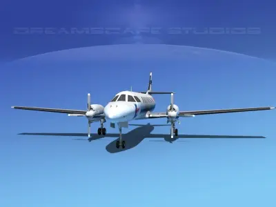 Swearingen SA226 Metroliner SEUR 3D model
