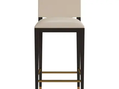 Burdock Bar Stool - Ivory Free 3D model