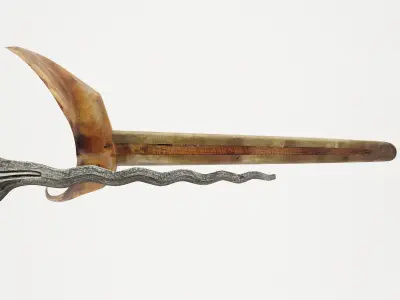 WEAPON KERIS INDONESIA - CGTRADER Low-poly 3D model