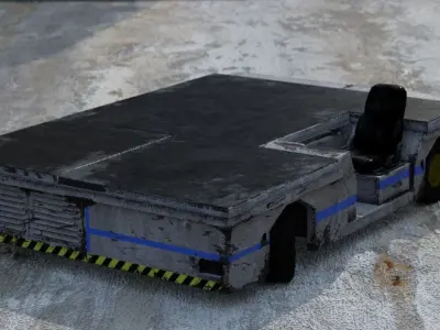 Aircraft Tow Tractor 3D model