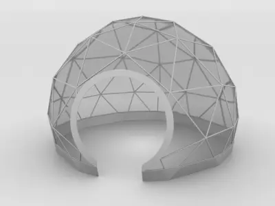 Geodesic Dome Tent 3D model