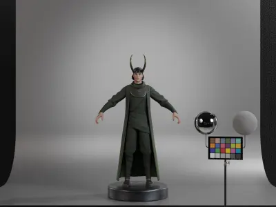 Loki - God of Mischief Low-poly 3D model