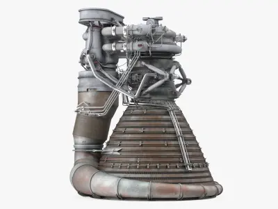 Rocket Engine F-1 3D model