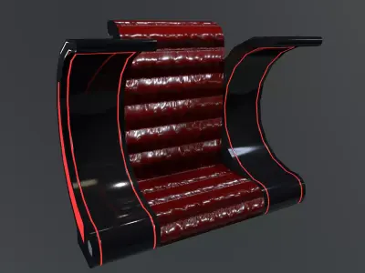 sci-fi armchair Low-poly 3D model purchase