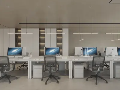 Office interior scene 39 3D model