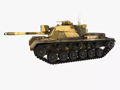 M48 Patton Tank 3D model