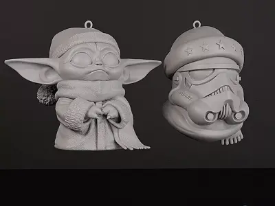 Star Wars Christmas Tree Decorations 3D Print   3D print model