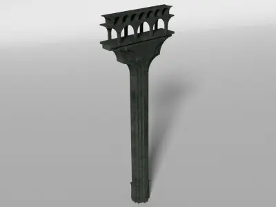 Aqueduct Section Low-poly 3D model