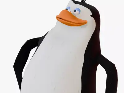 Rico from Penguins of Madagascar Low-poly 3D model