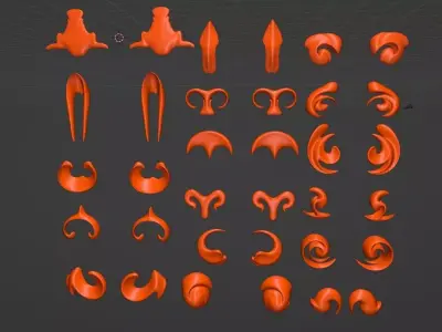 Architectures decoration 4 Free 3D model