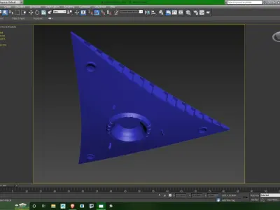 TR-3B Secret Triangular Anti Gravity Space Craft 3D model