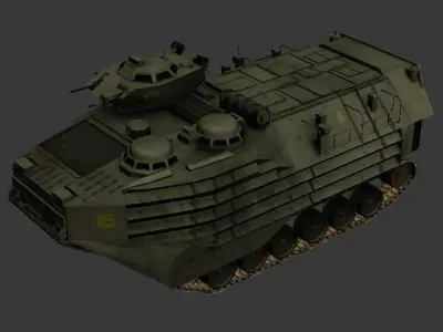 aavp7a1 armoured vehicle Low-poly 3D model