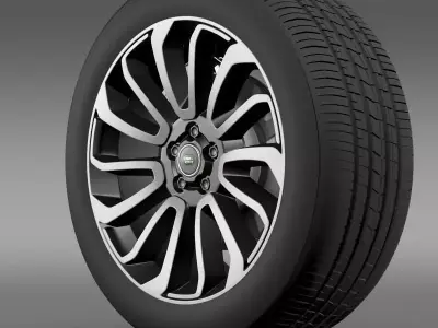 RangeRover V8 wheel 3D model