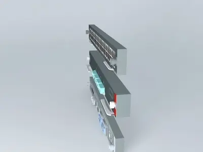 Cisco Catalyst 650x Line Cards 3D model