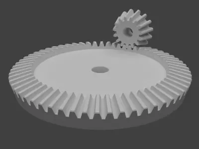 Bevel gear 3D model
