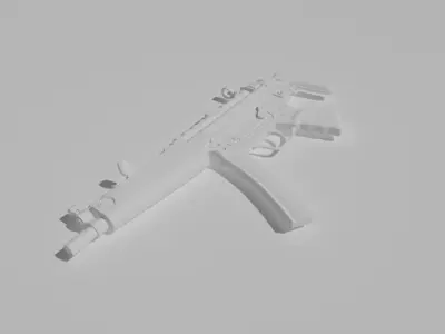 SAS MP5 Free low-poly 3D model