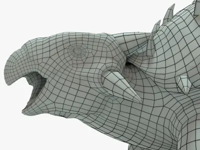 Ankylosaurus Rigged Basemesh Low-poly 3D model