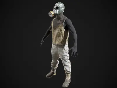 Skull armor 13 Low-poly 3D model