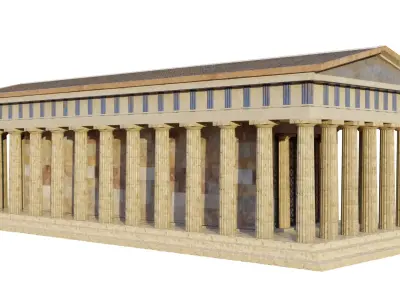 Temple of Hephestus 3D model