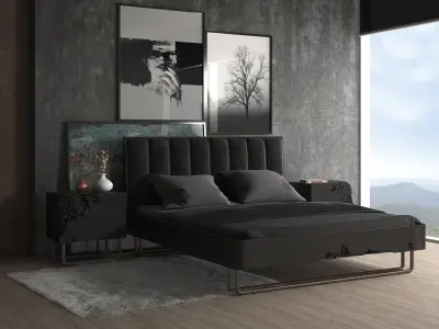 Double Bed BreakFree Free 3D model